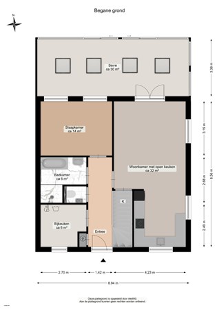 Floorplan - Julianastraat 11, 9883 PS Oldehove